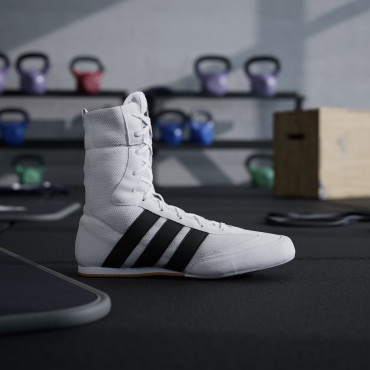 Boxing shoes Adidas Box Hog Classic - white / black
