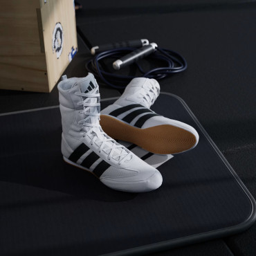 Boxing shoes Adidas Box Hog Classic - white / black