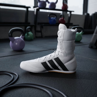 Boxing shoes Adidas Box Hog Classic - white / black