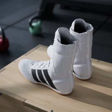 Boxing shoes Adidas Box Hog Classic - white / black