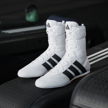 Boxing shoes Adidas Box Hog Classic - white / black