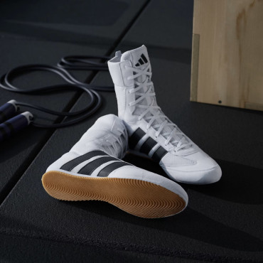 Boxing shoes Adidas Box Hog Classic - white / black