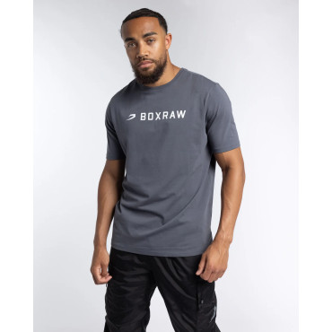 T-shirt BOXRAW A.B.C. - charcoal