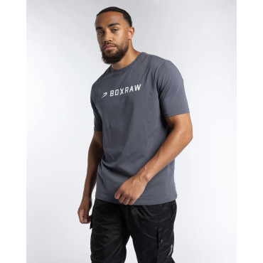 T-shirt BOXRAW A.B.C. - charcoal