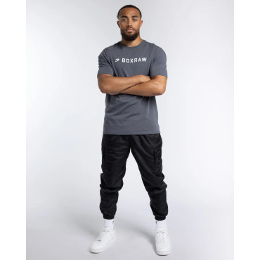 T-shirt BOXRAW A.B.C. - charcoal