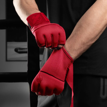 Deluxe Quick Gel Hand Wraps Hayabusa - red