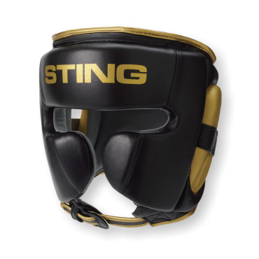 Sting Viper Boxing Headgear - black / gold