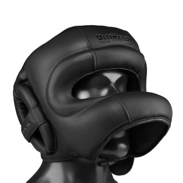 Boxing headguard Ultimatum GEN5 with nose guard - black