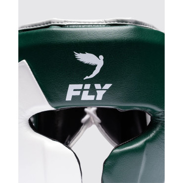 Boxing headgear Fly KNIGHT X - green / white