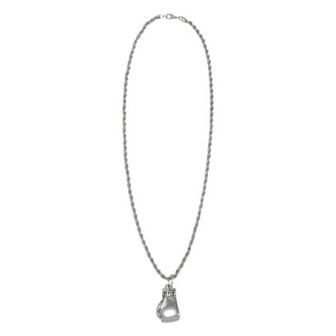 TITLE Necklace with a Boxing Glove – Silver