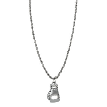 TITLE Necklace with a Boxing Glove – Silver